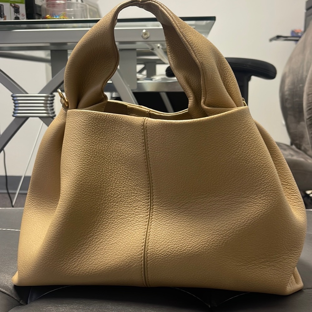 Medium beige polene hand bag